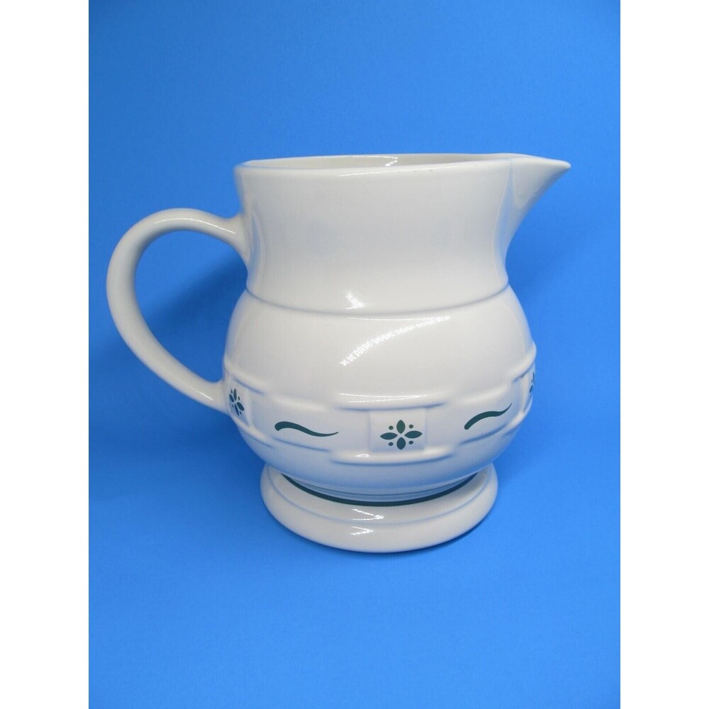 Longaberger Woven Traditions Heritage Green  64oz Water Pitcher